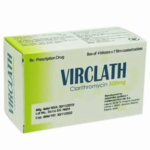 CLARITHROMYCIN (VIRCLATH) 500MG