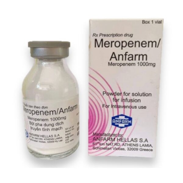 MEROPENEM (MEROPENEM- ANFARM) 1G - Khoa Dược Bệnh Viện Quân Y 7